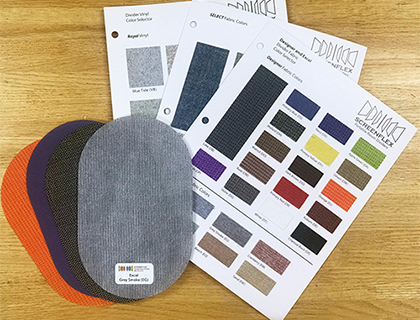Standard Room Partition Color and Fabric Options