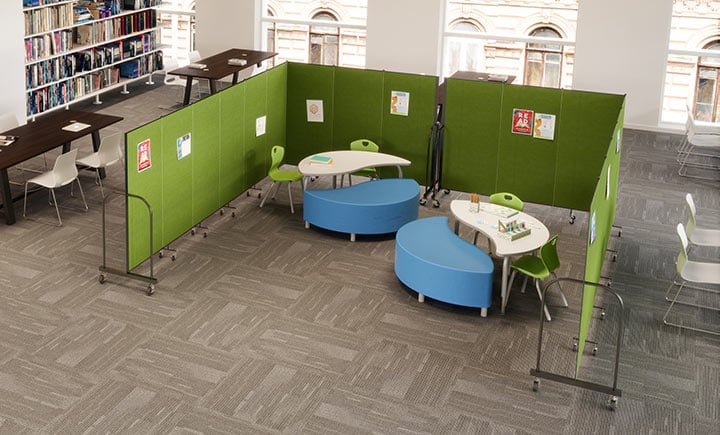 Library Room Partitions How to Increase Productivity in your Library with Dividers - Screenflex