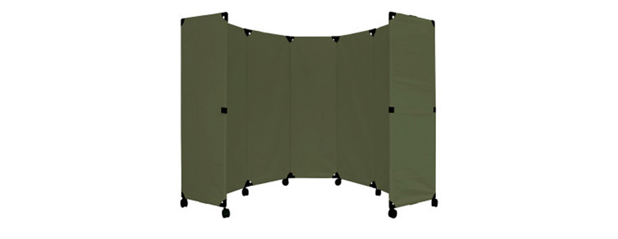 olive green folding divider